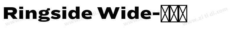 Ringside Wide字体转换 Ringside Wide字体转换